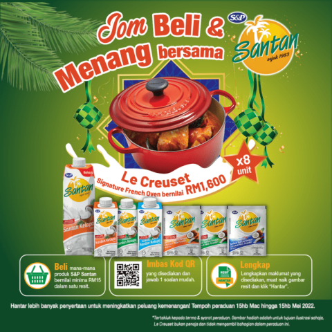 Jom Beli & Menang Le Creuset Bersama S&P Santan