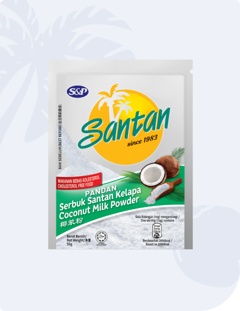 S&P Santan Pandan Coconut Milk Powder Original (50g)